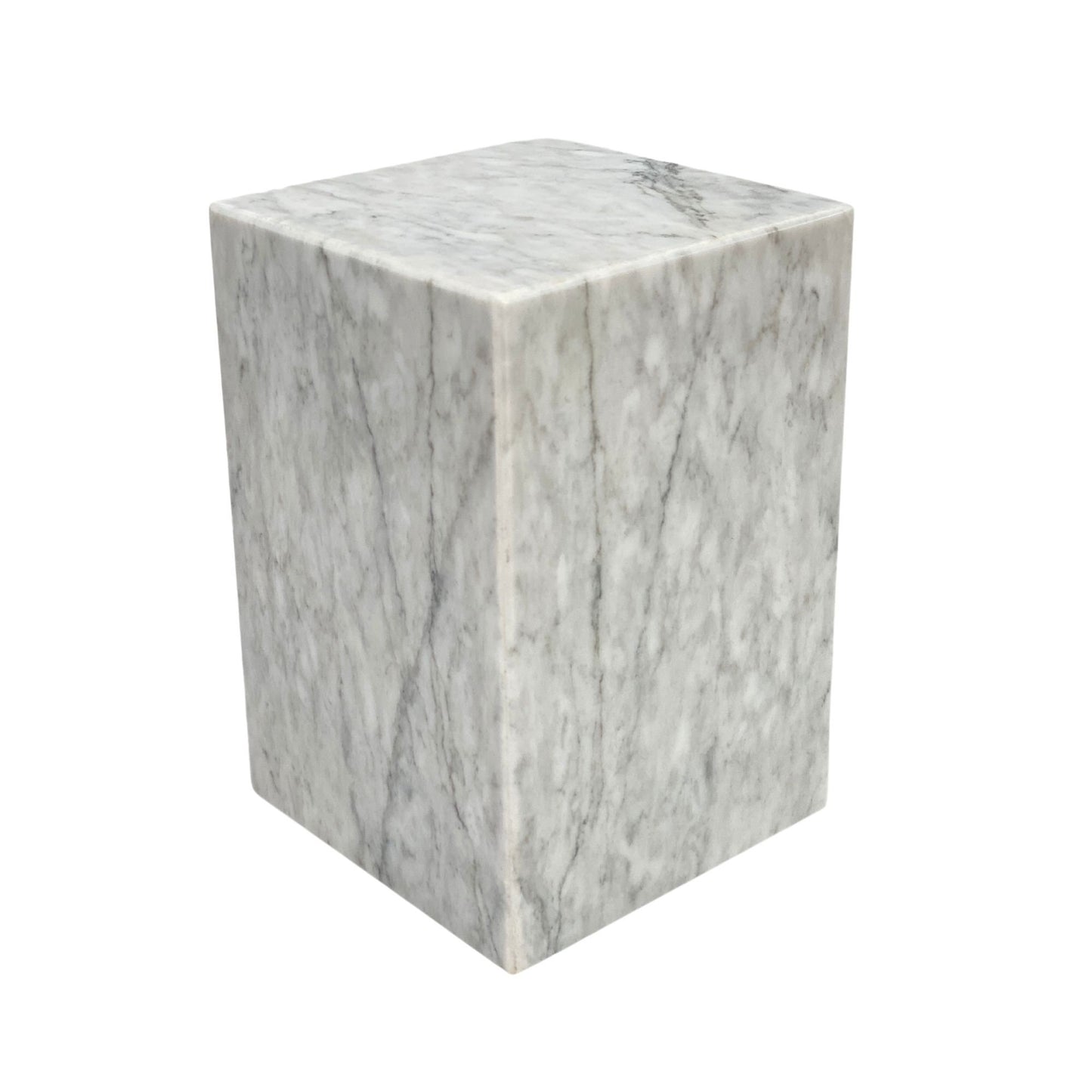 White Marble Urn - 105 cubic inches