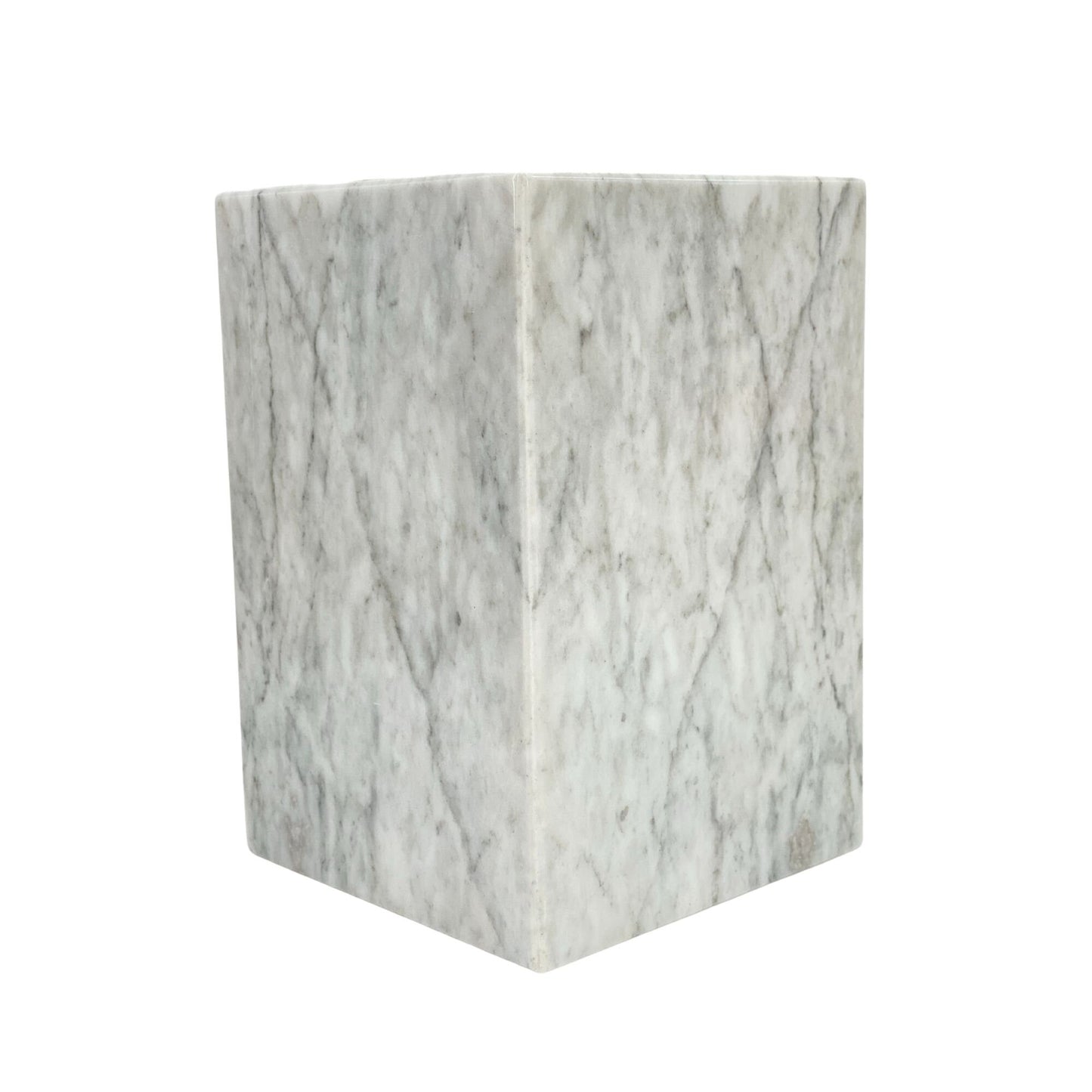 White Marble Urn - 105 cubic inches