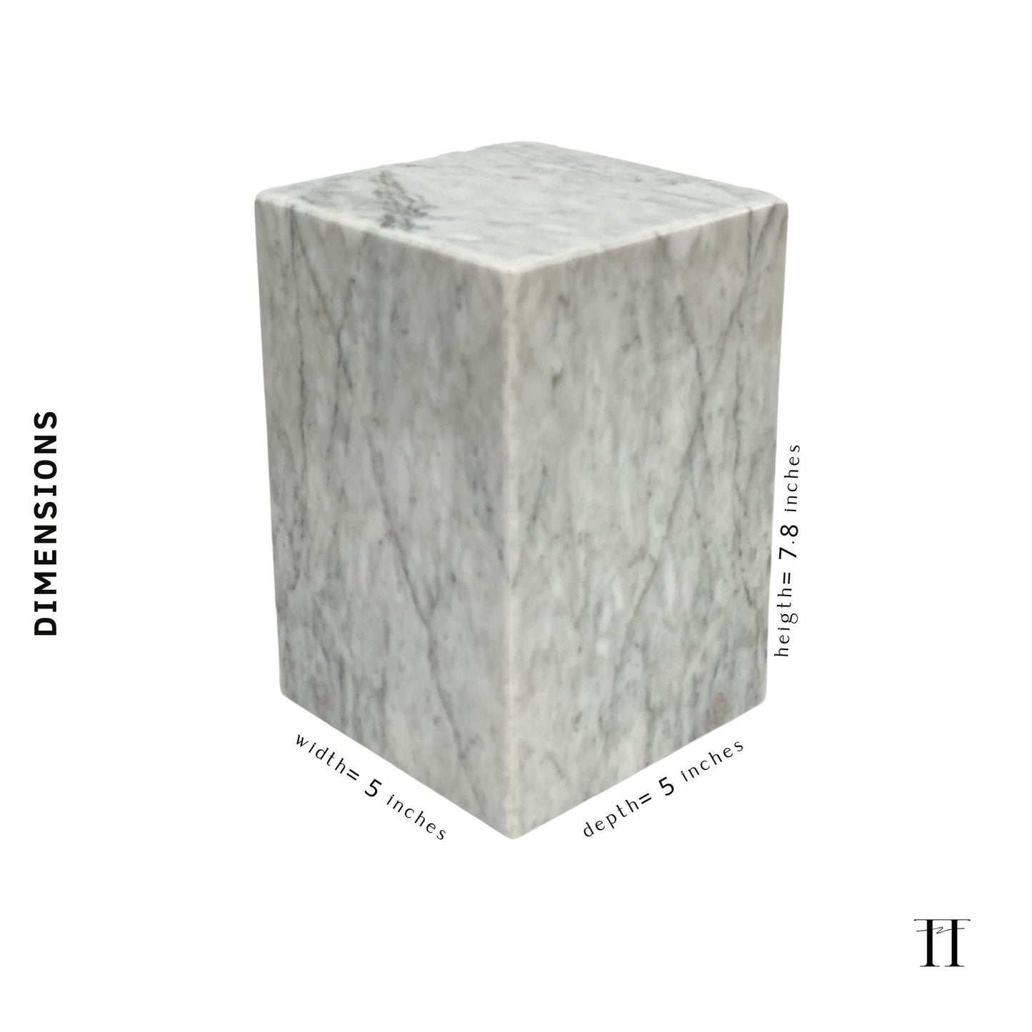 White Marble Urn - 105 cubic inches