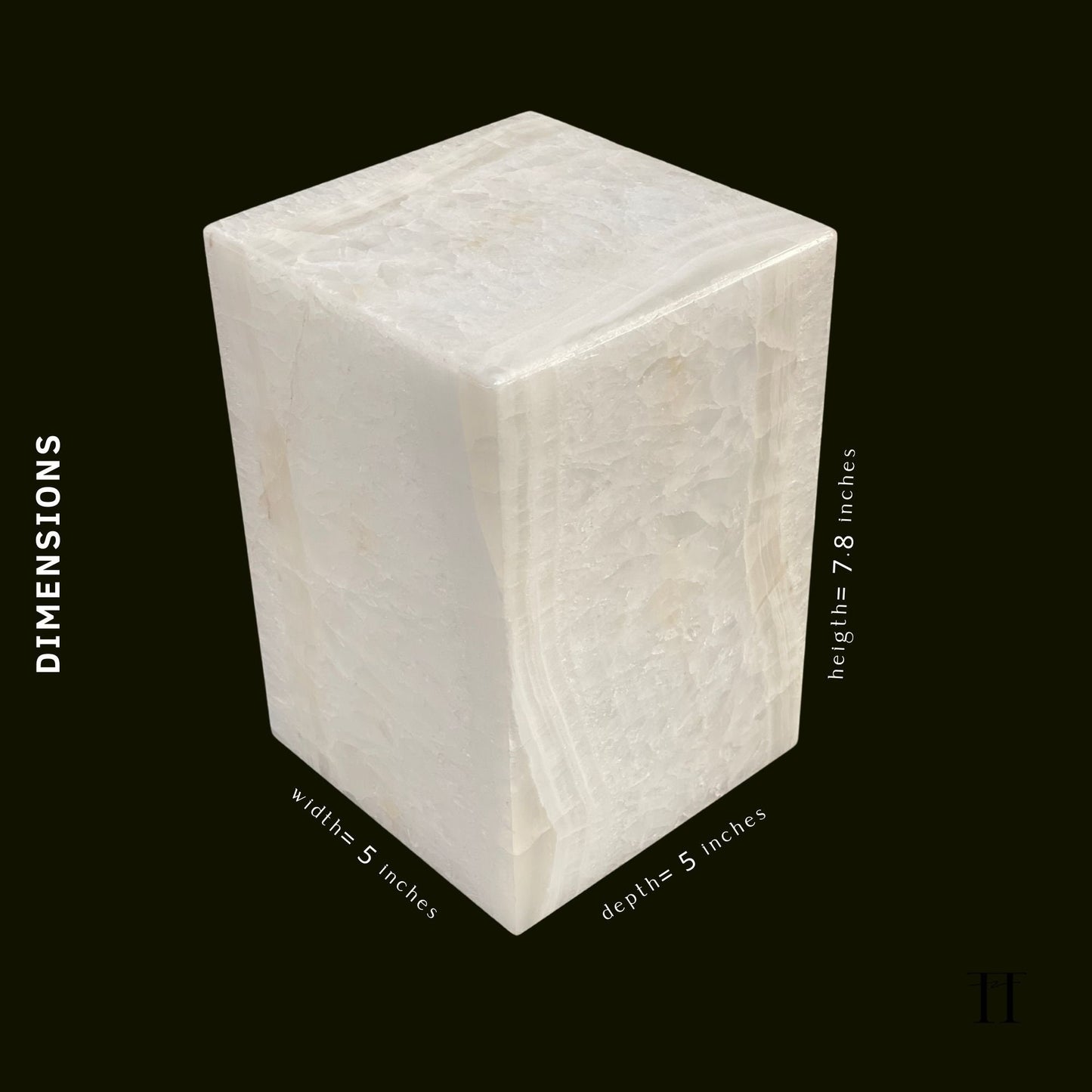 White Onyx Urn - 105 cubic inches