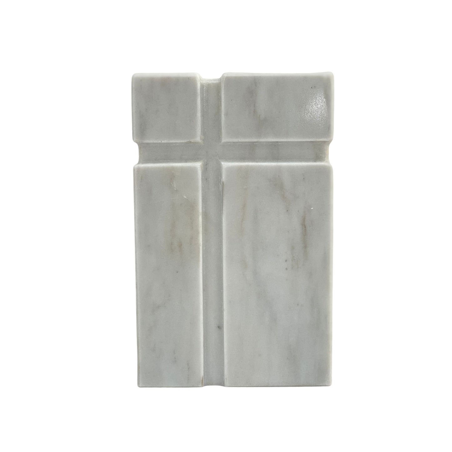 White Marble Urn - 100 cubic inches