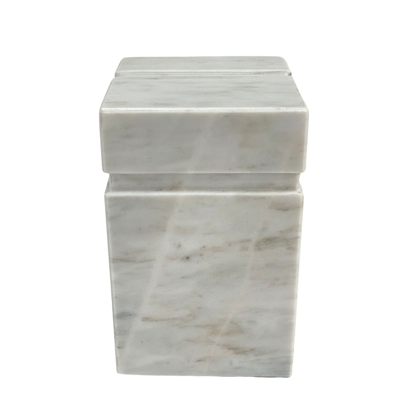 White Marble Urn - 100 cubic inches