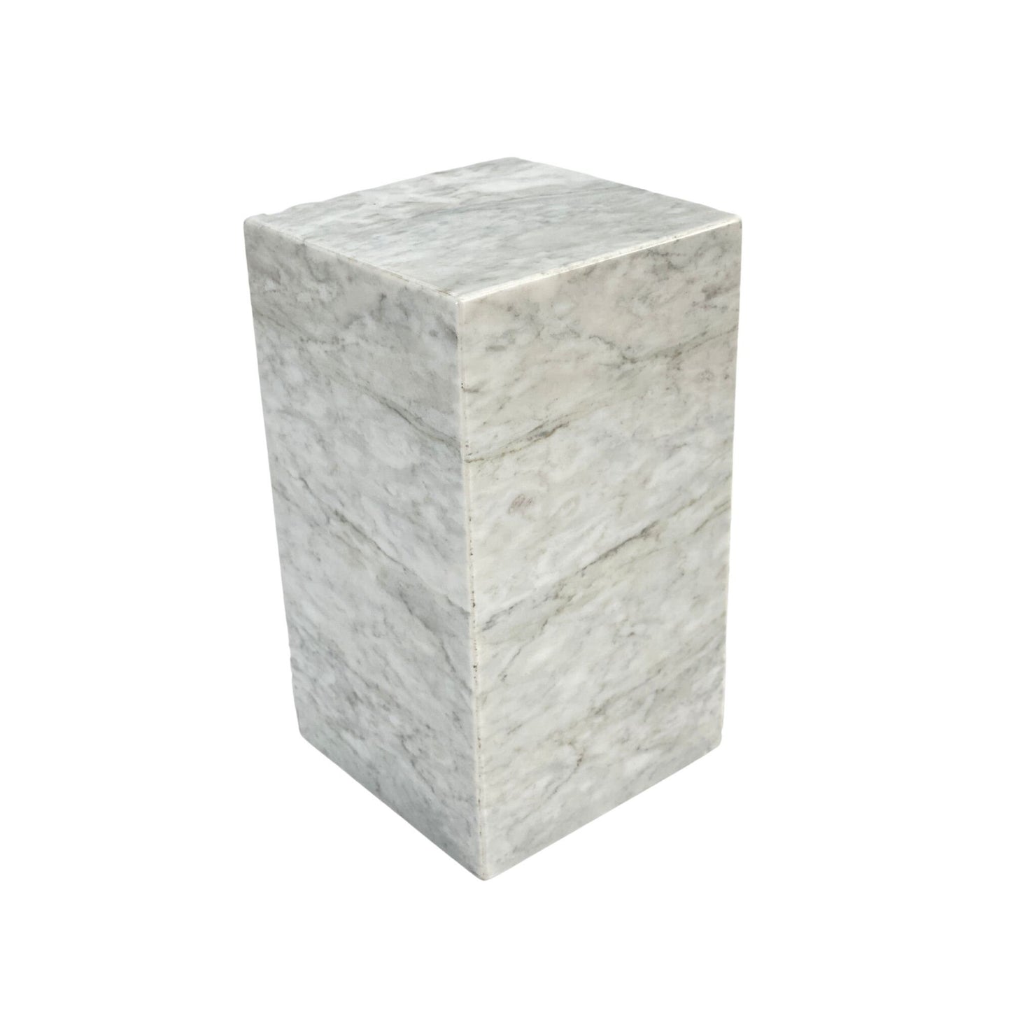 White Marble Urn - 175 cubic inches