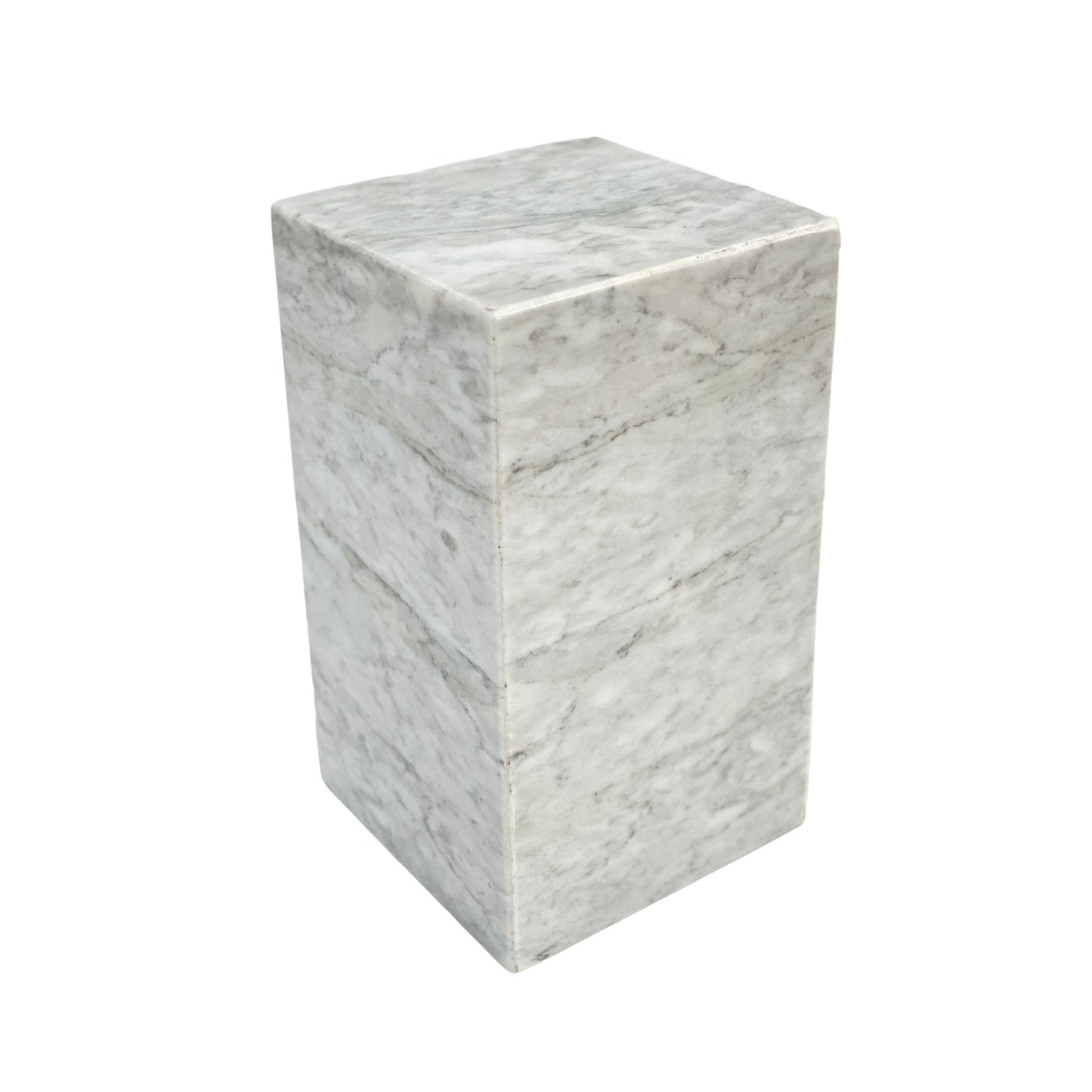 White Marble Urn - 175 cubic inches