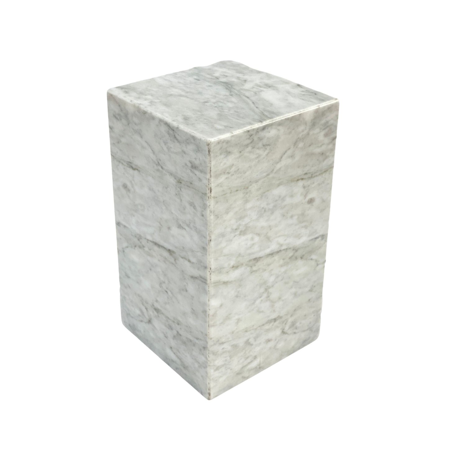 White Marble Urn - 175 cubic inches