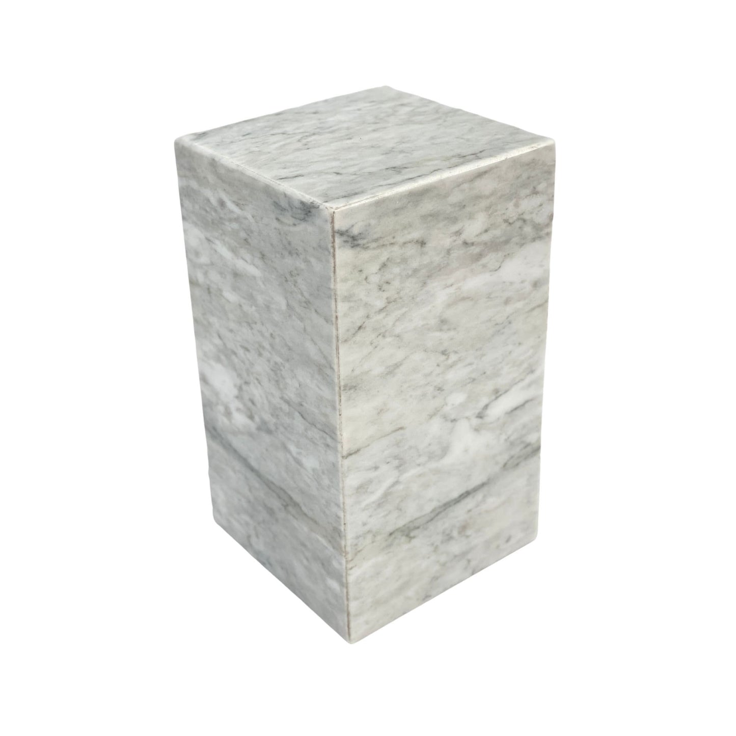 White Marble Urn - 175 cubic inches