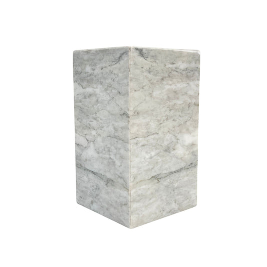 White Marble Urn - 175 cubic inches