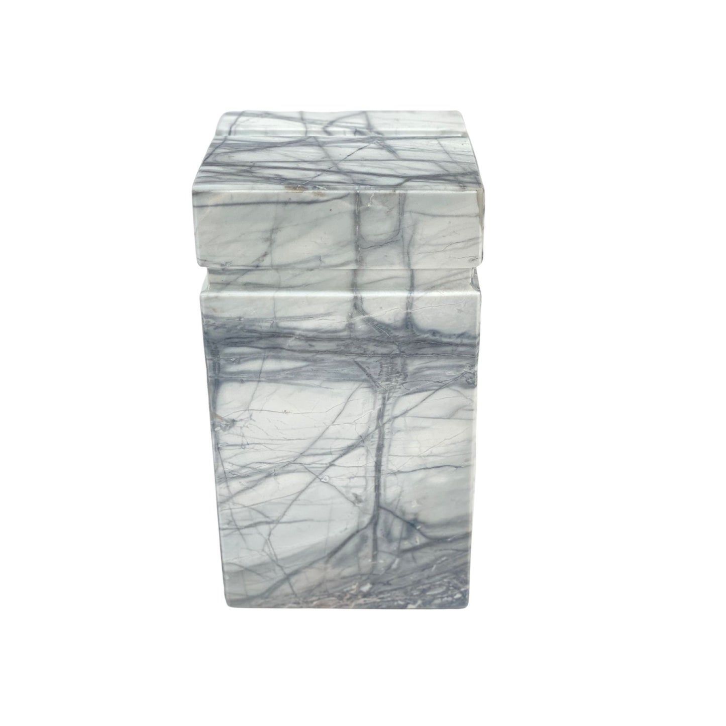 White Marble Urn - 175 cubic inches