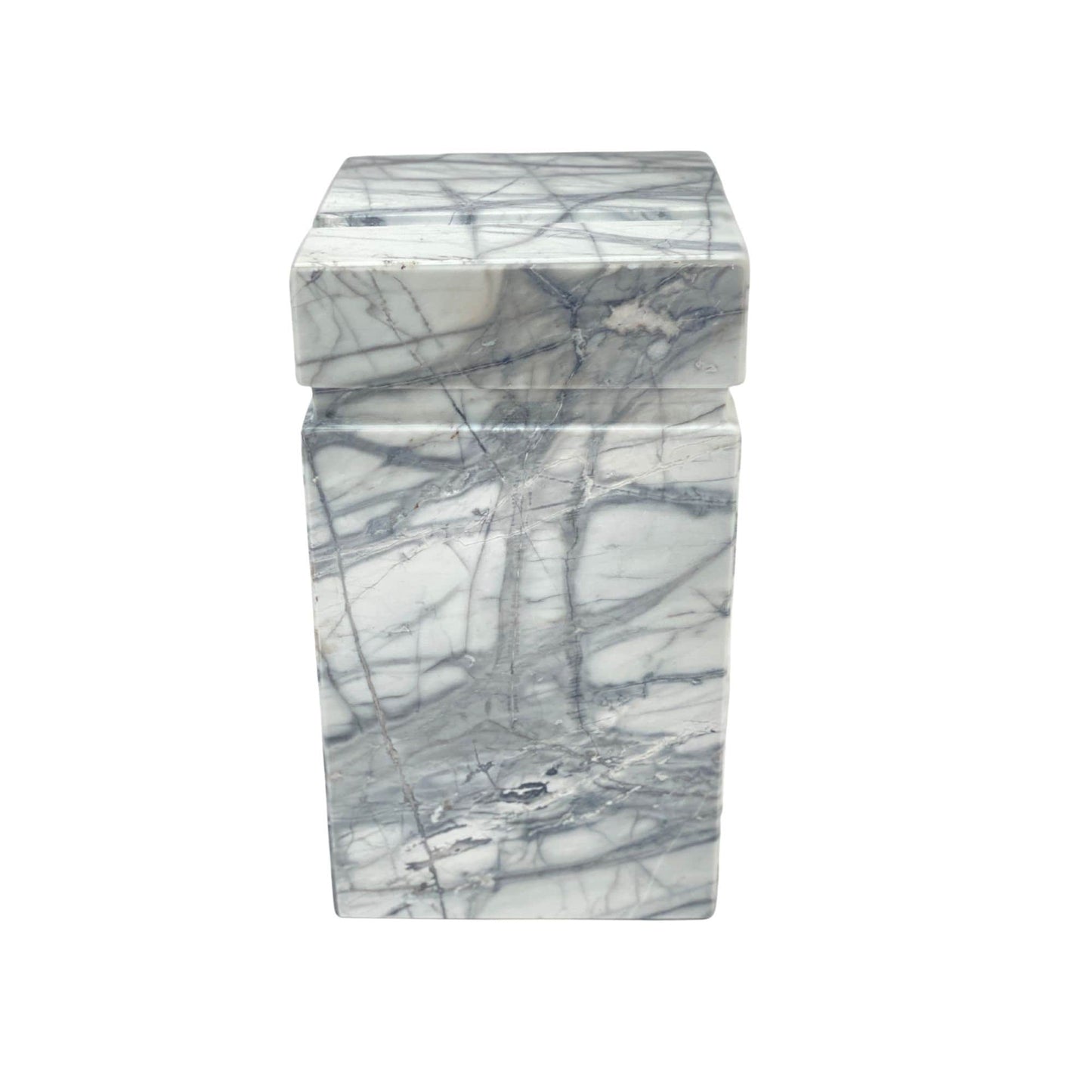 White Marble Urn - 175 cubic inches