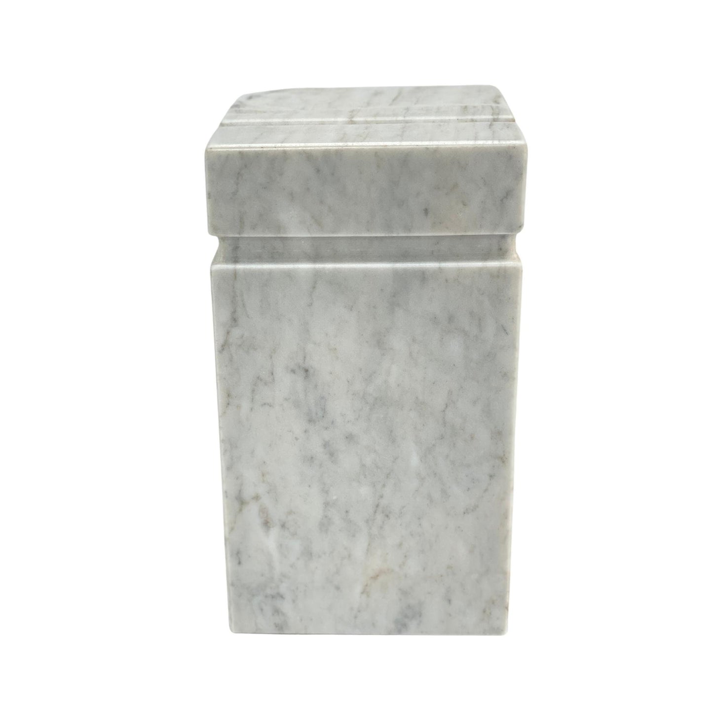 White Marble Urn - 175 cubic inches