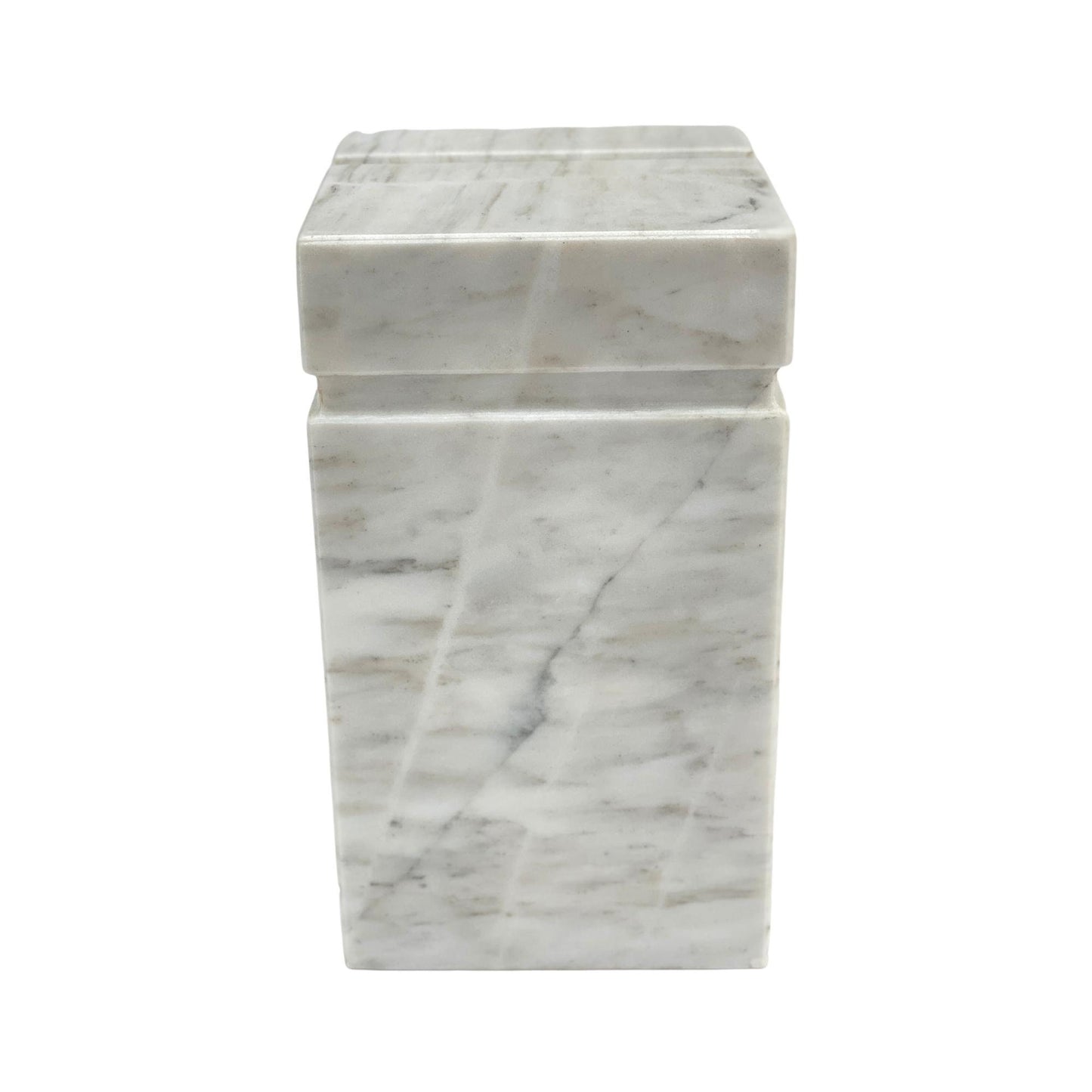 White Marble Urn - 175 cubic inches