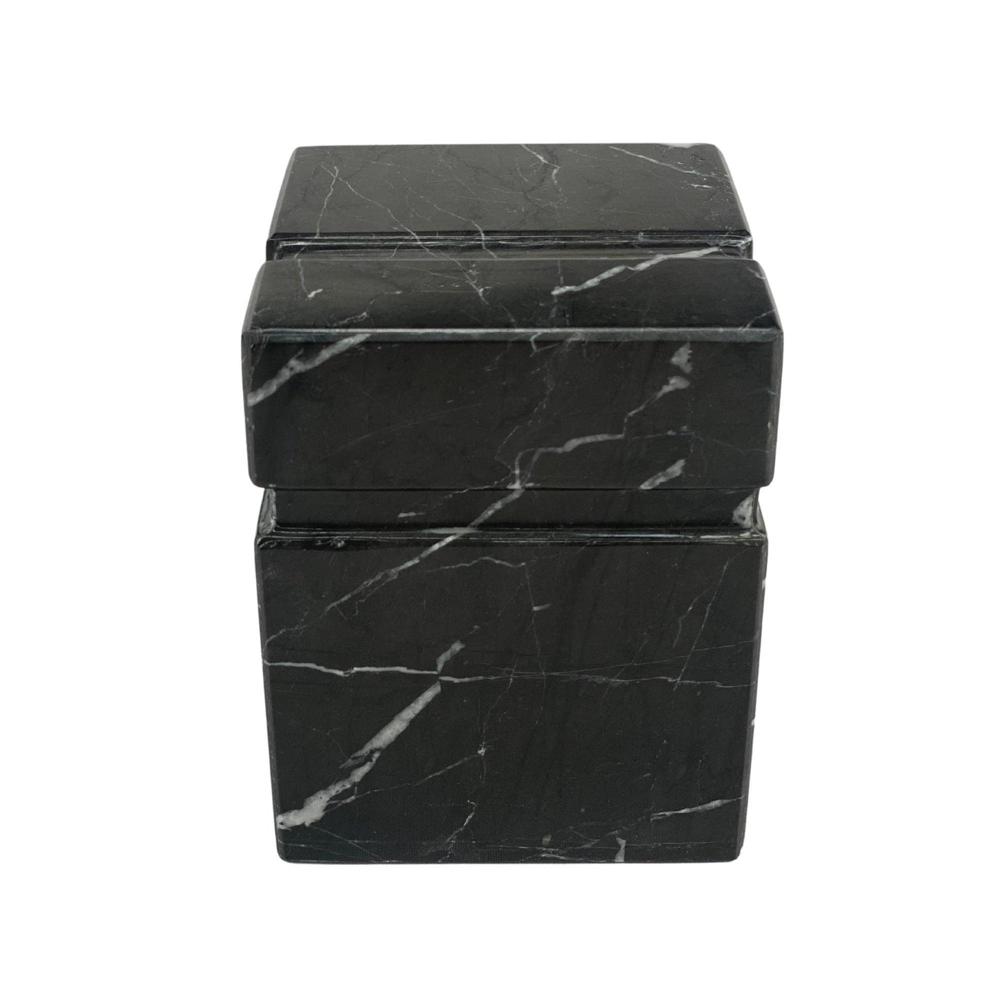 Black Marble Urn - 70 cubic inches