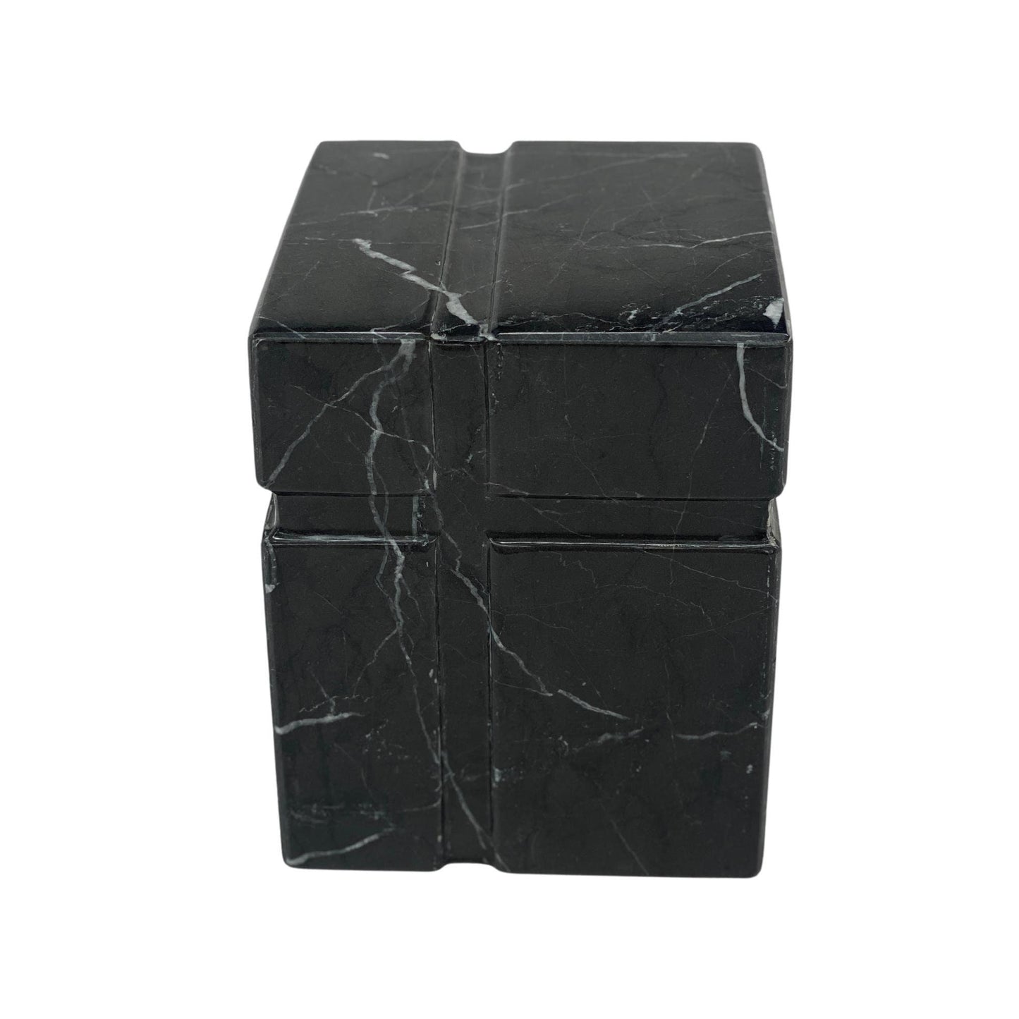 Black Marble Urn - 70 cubic inches