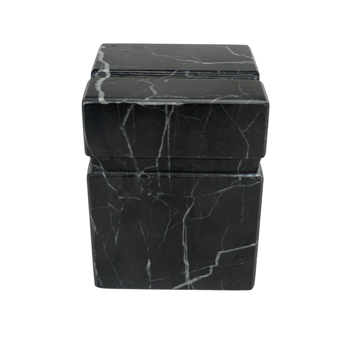 Black Marble Urn - 70 cubic inches