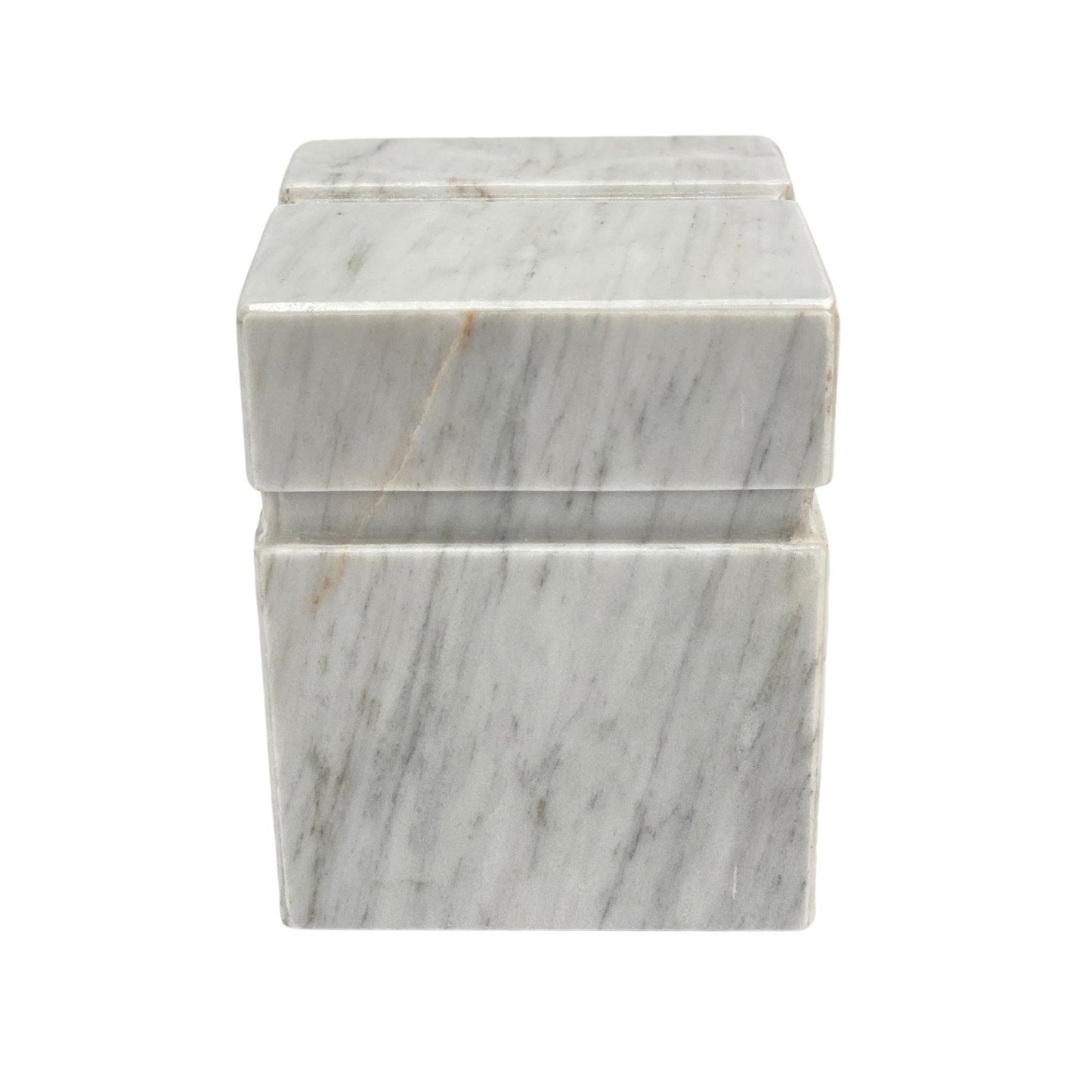 White Marble Urn - 70 cubic inches