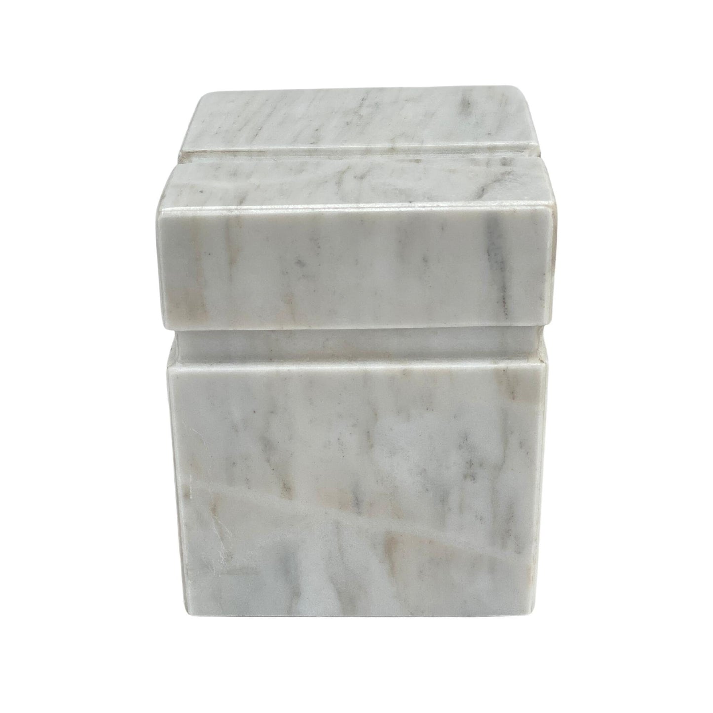 White Marble Urn - 70 cubic inches