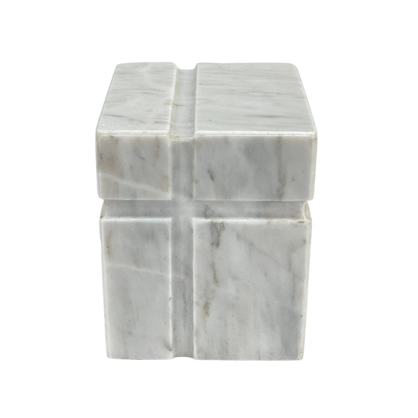 White Marble Urn - 70 cubic inches