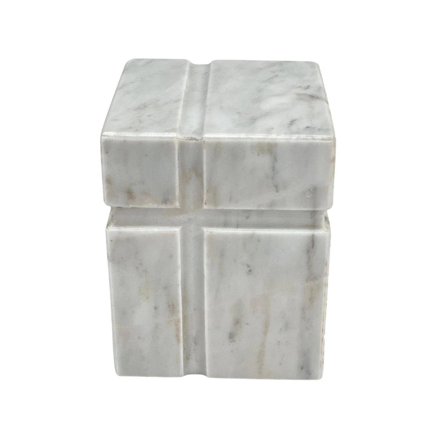 White Marble Urn - 70 cubic inches