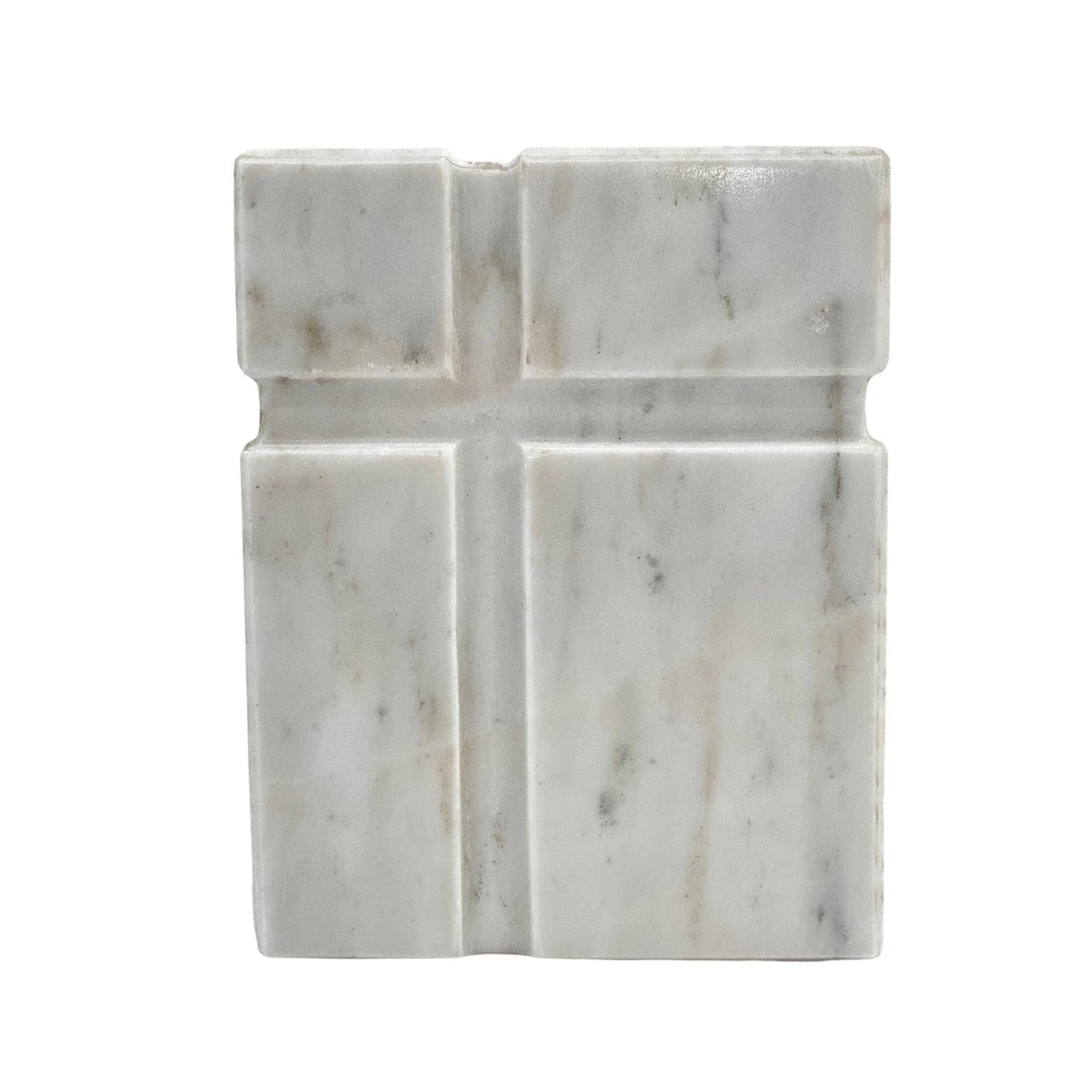 White Marble Urn - 70 cubic inches