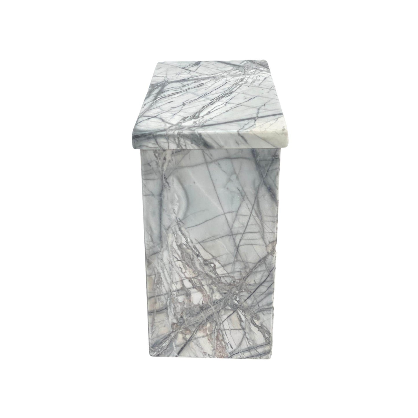 White Marble Urn - 240 cubic inches