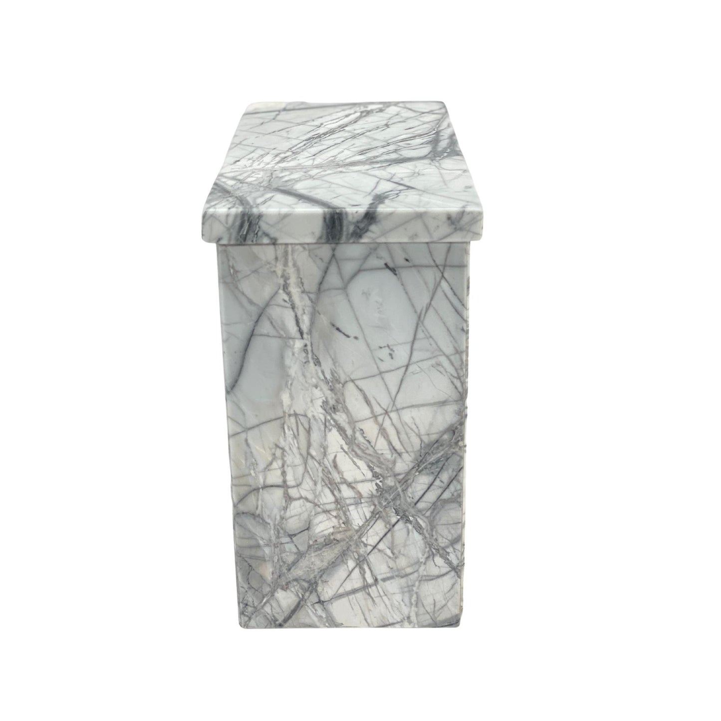 White Marble Urn - 240 cubic inches