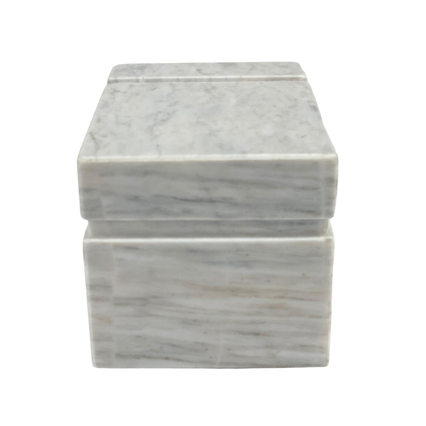 White Marble Urn - 160 cubic inches