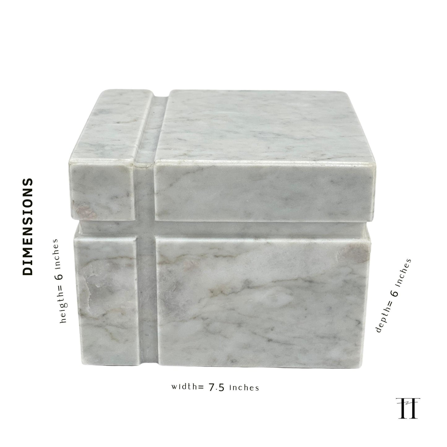 White Marble Urn - 160 cubic inches