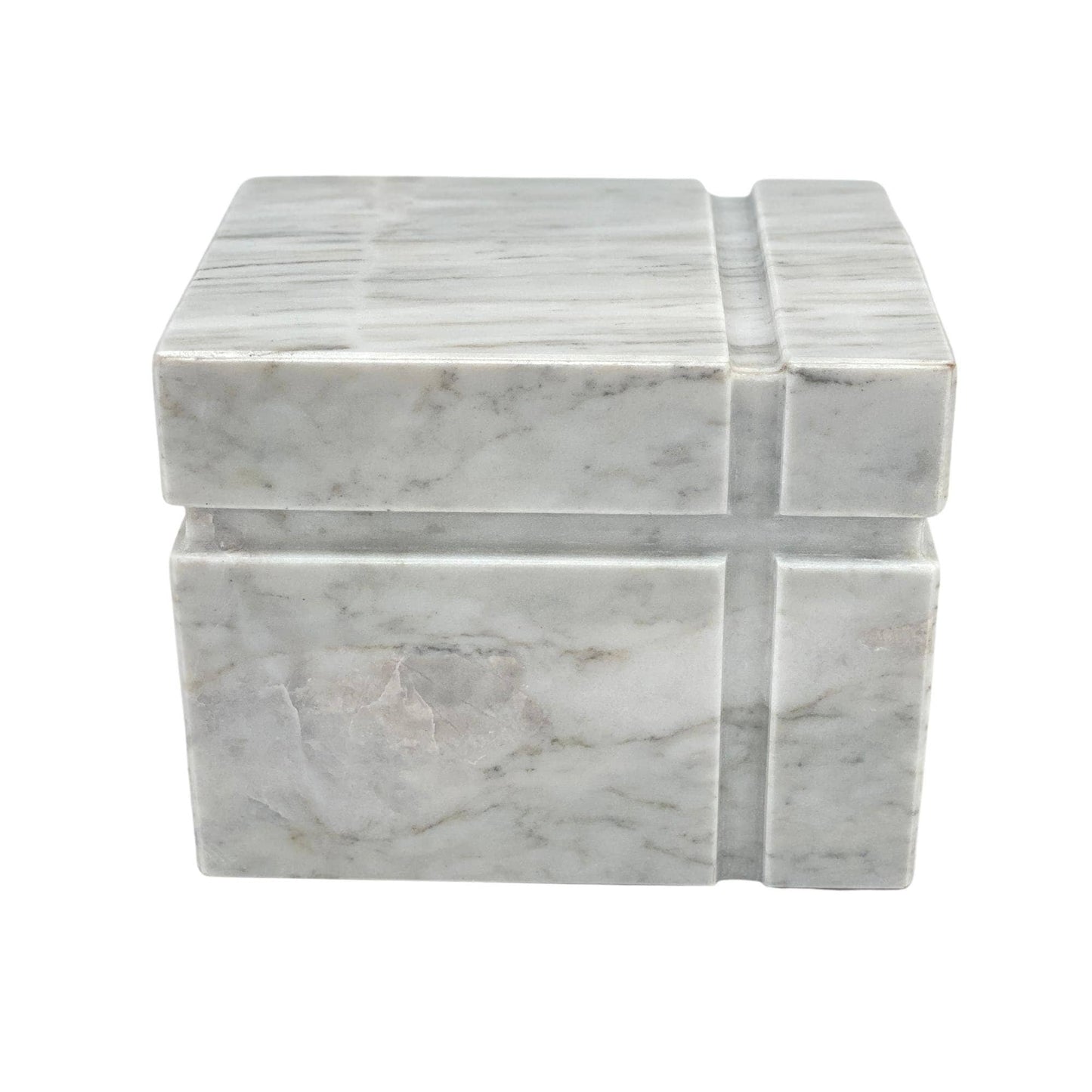 White Marble Urn - 160 cubic inches