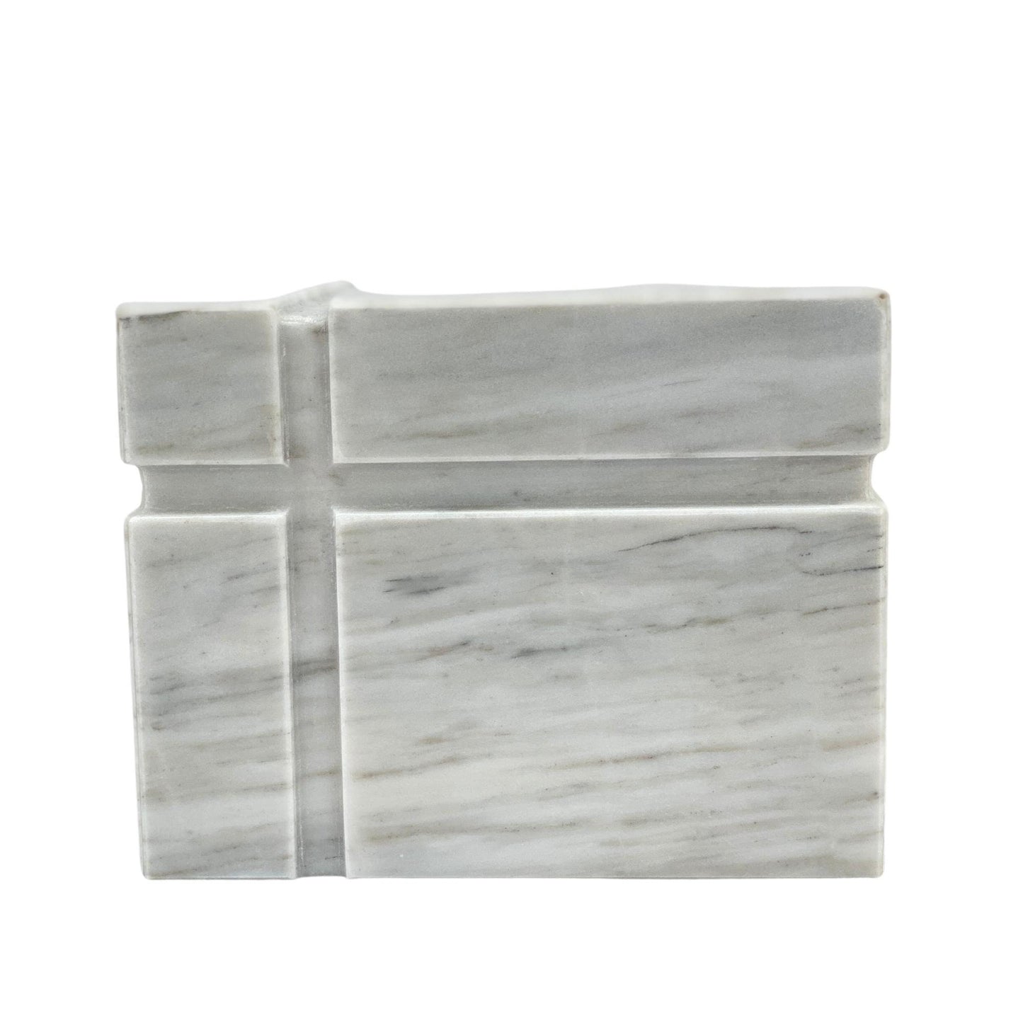 White Marble Urn - 160 cubic inches