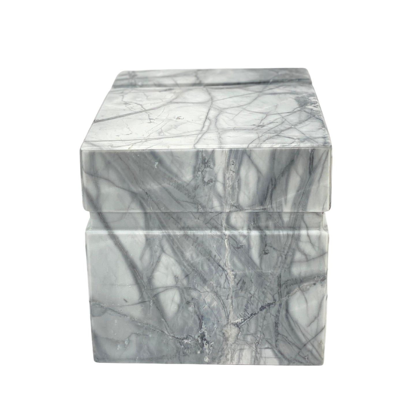 White Marble Urn - 160 cubic inches