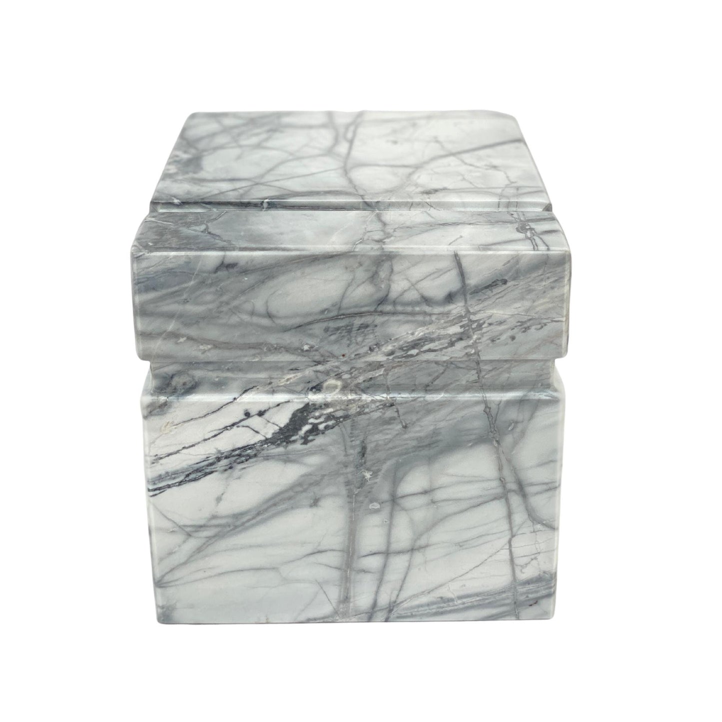 White Marble Urn - 160 cubic inches