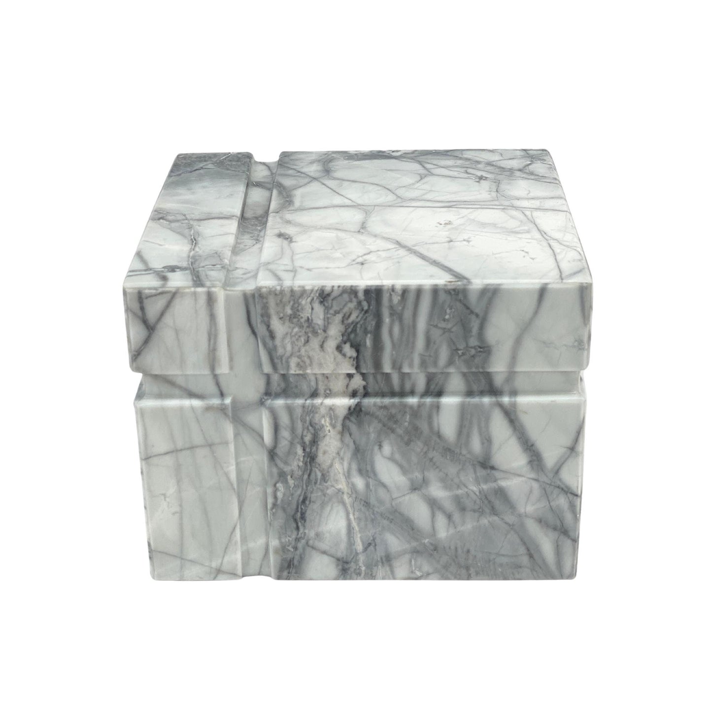 White Marble Urn - 160 cubic inches