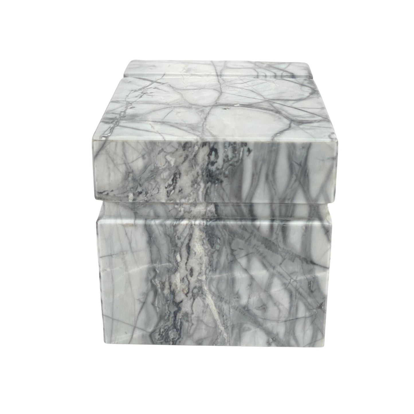 White Marble Urn - 160 cubic inches