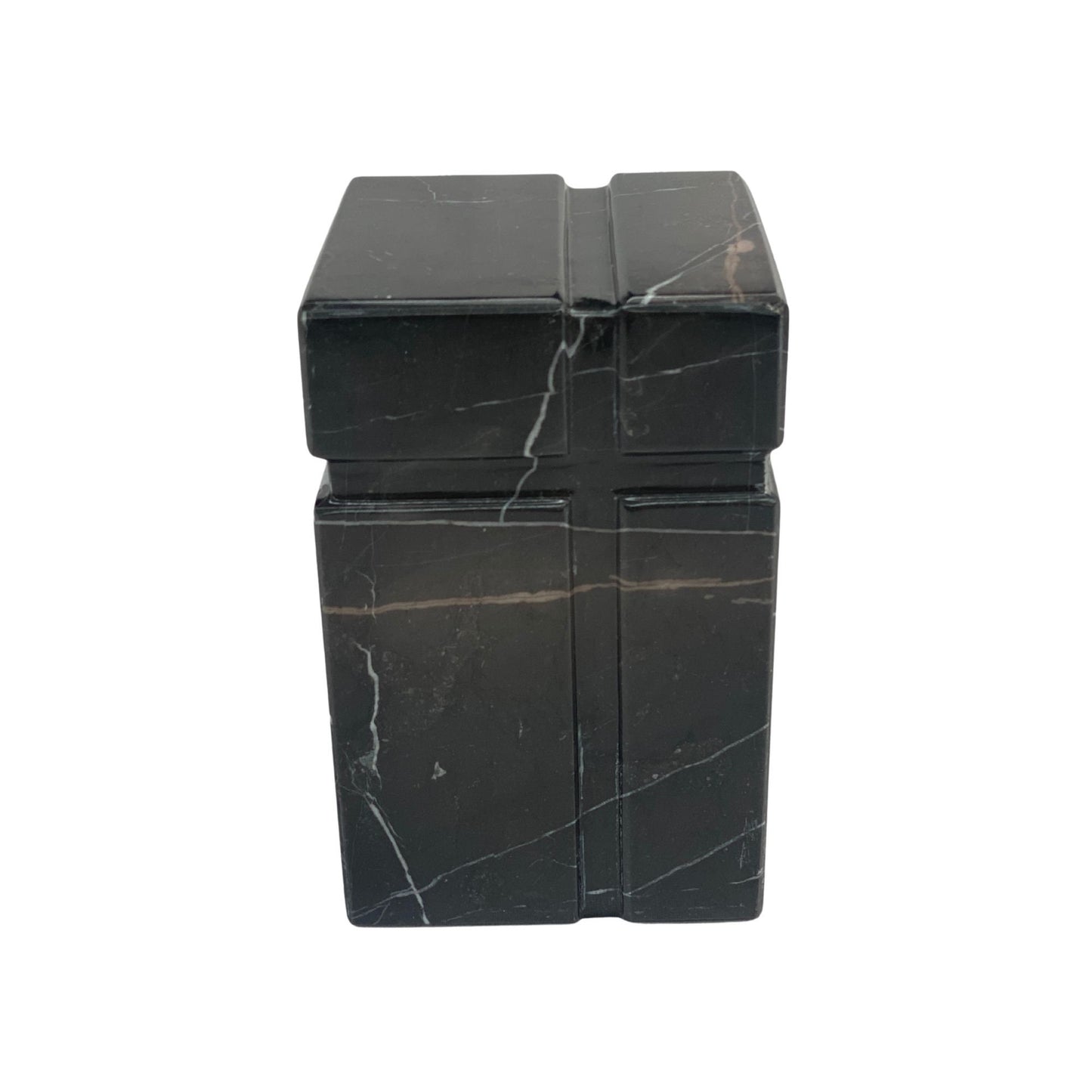 Black Marble Urn - 100 cubic inches