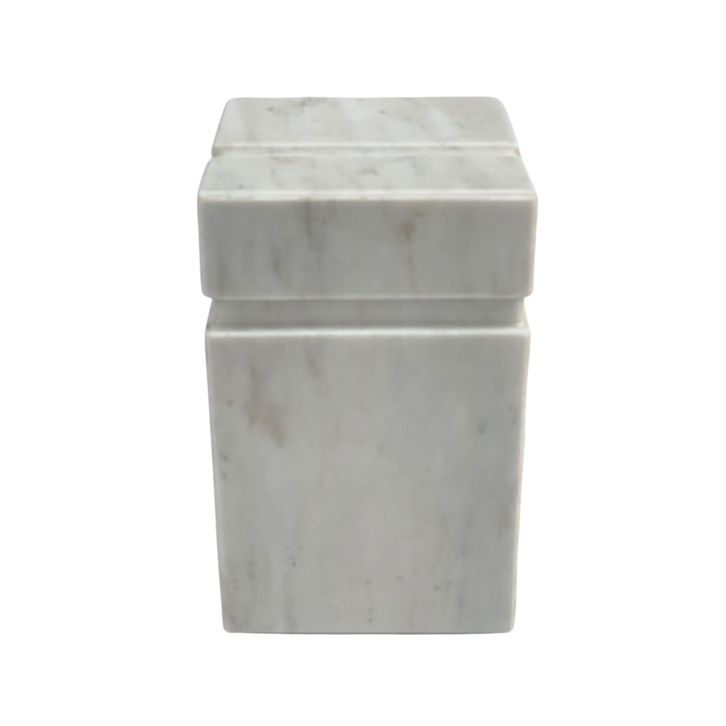 White Marble Urn - 100 cubic inches