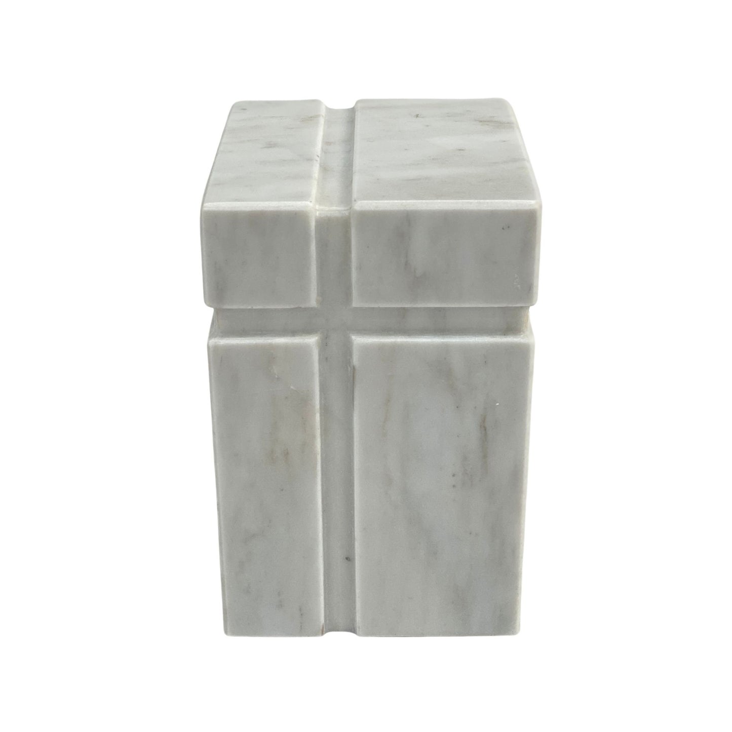 White Marble Urn - 100 cubic inches