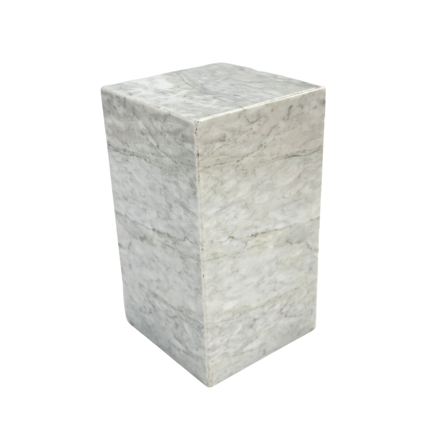 White Marble Urn - 175 cubic inches