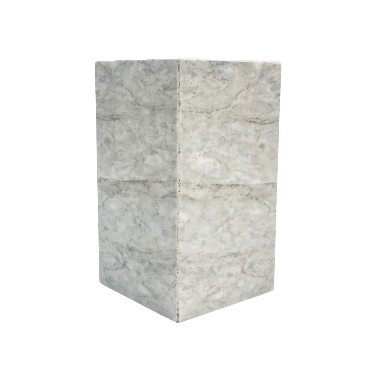 White Marble Urn - 175 cubic inches