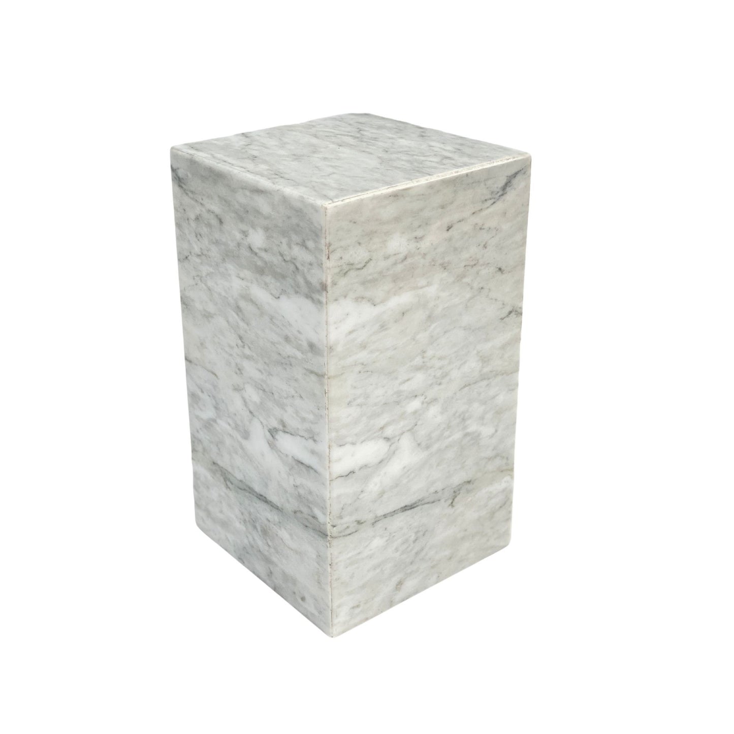 White Marble Urn - 175 cubic inches