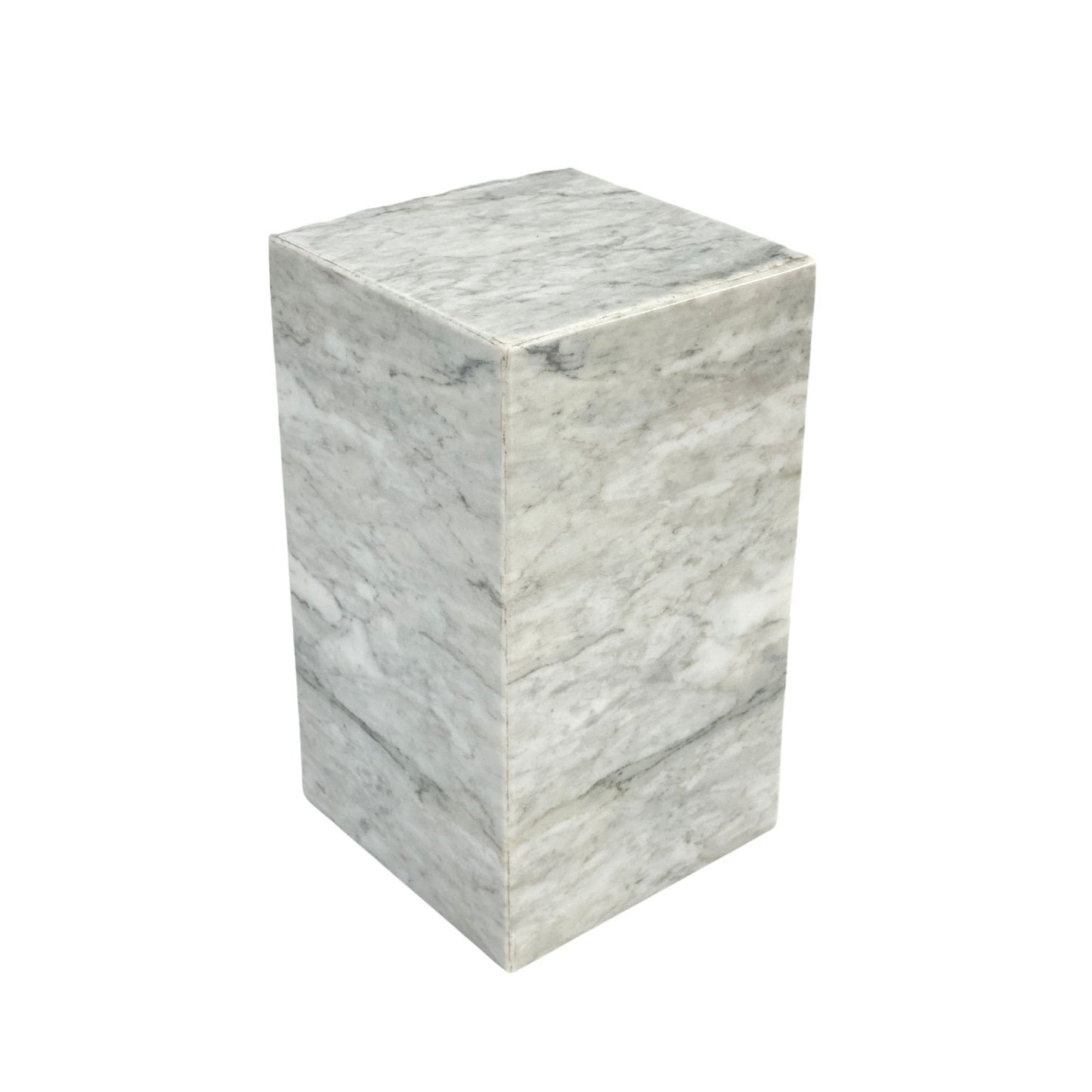 White Marble Urn - 175 cubic inches