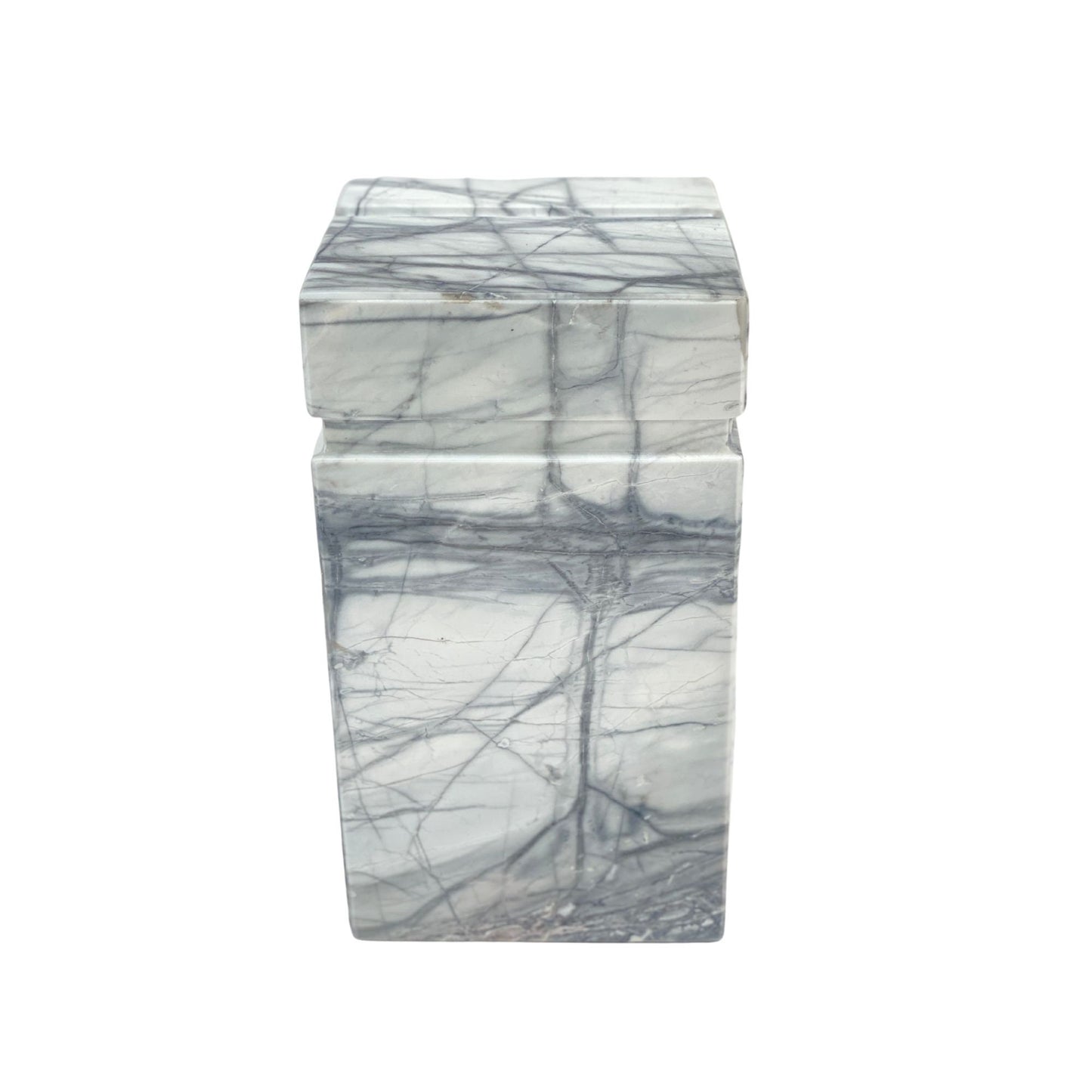 White Marble Urn - 175 cubic inches