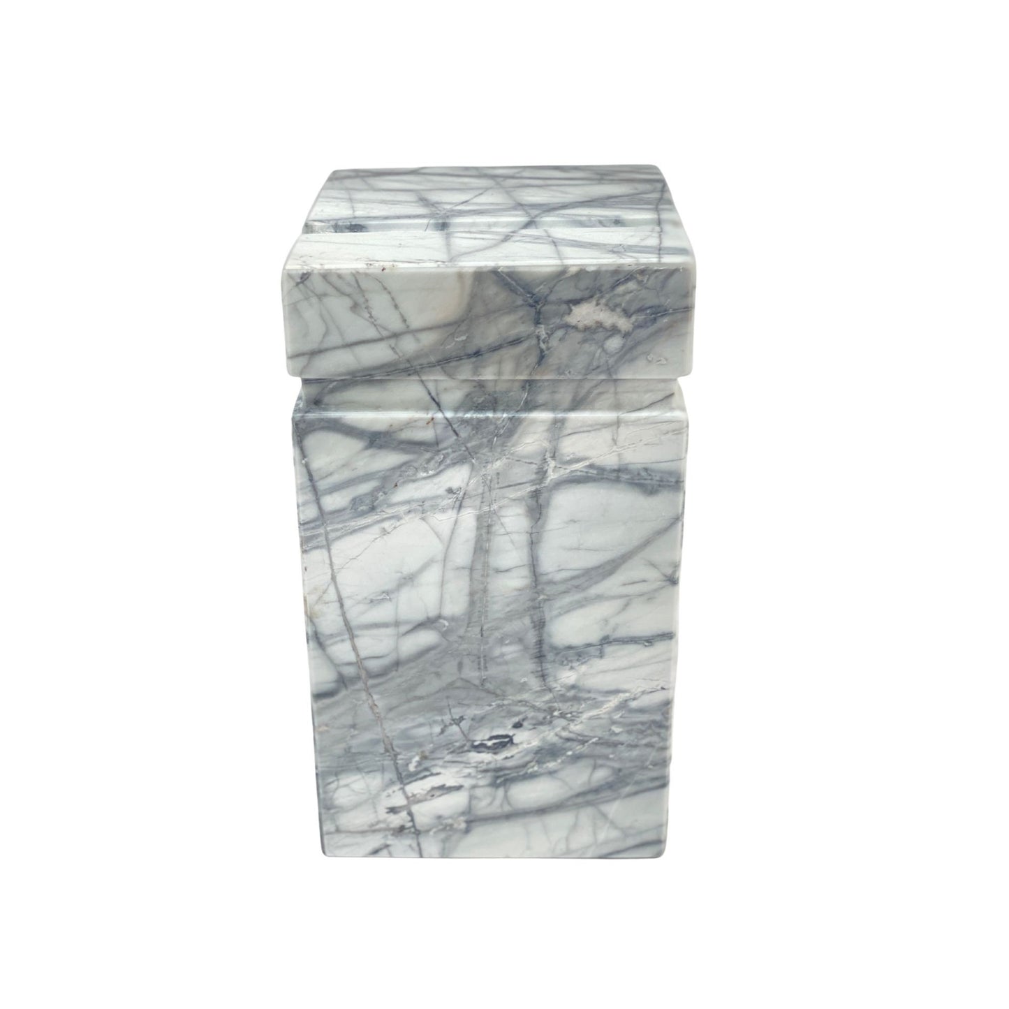 White Marble Urn - 175 cubic inches