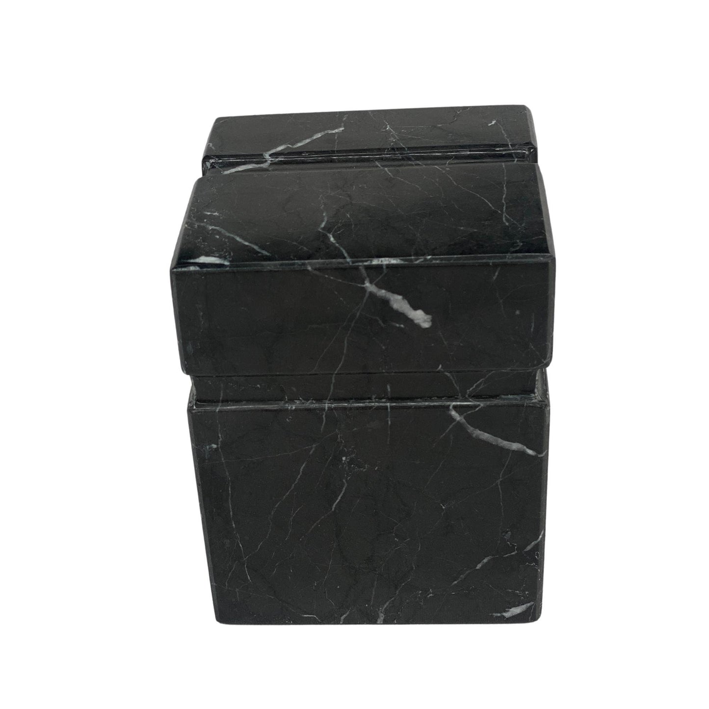 Black Marble Urn - 70 cubic inches