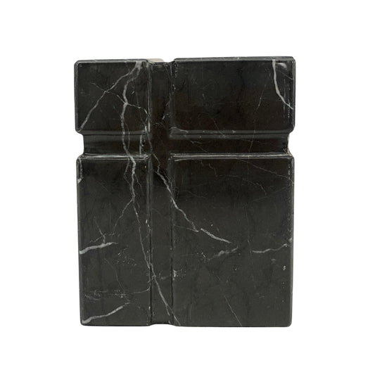 Black Marble Urn - 70 cubic inches