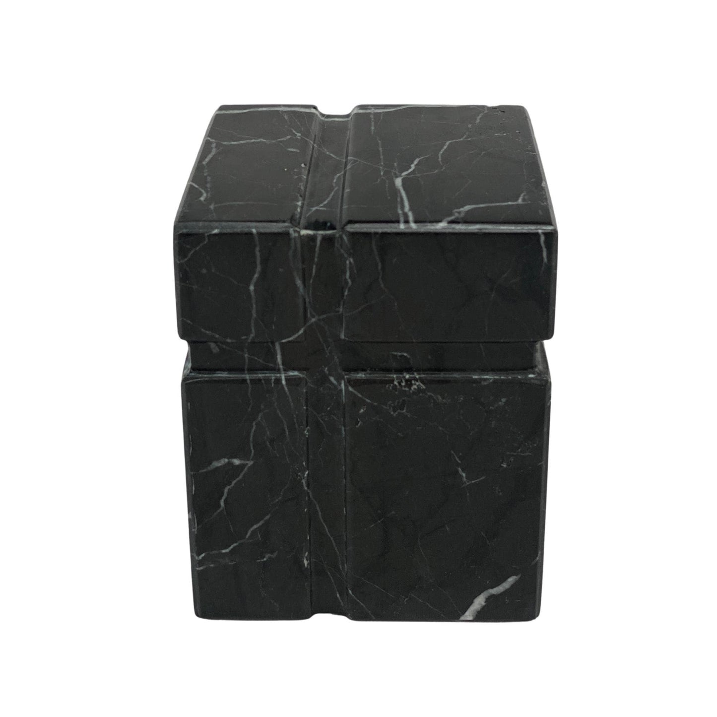 Black Marble Urn - 70 cubic inches