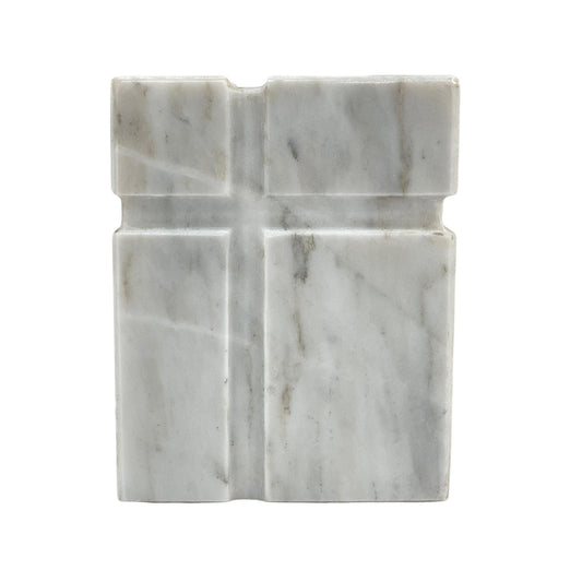 White Marble Urn - 70 cubic inches