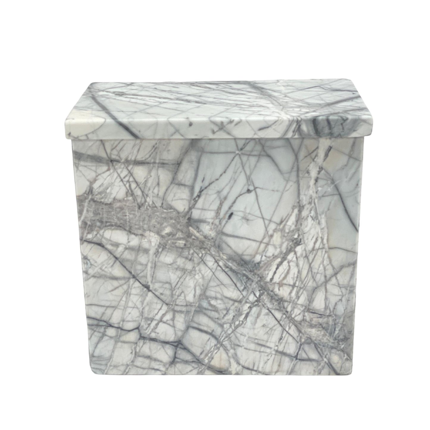 White Marble Urn - 240 cubic inches