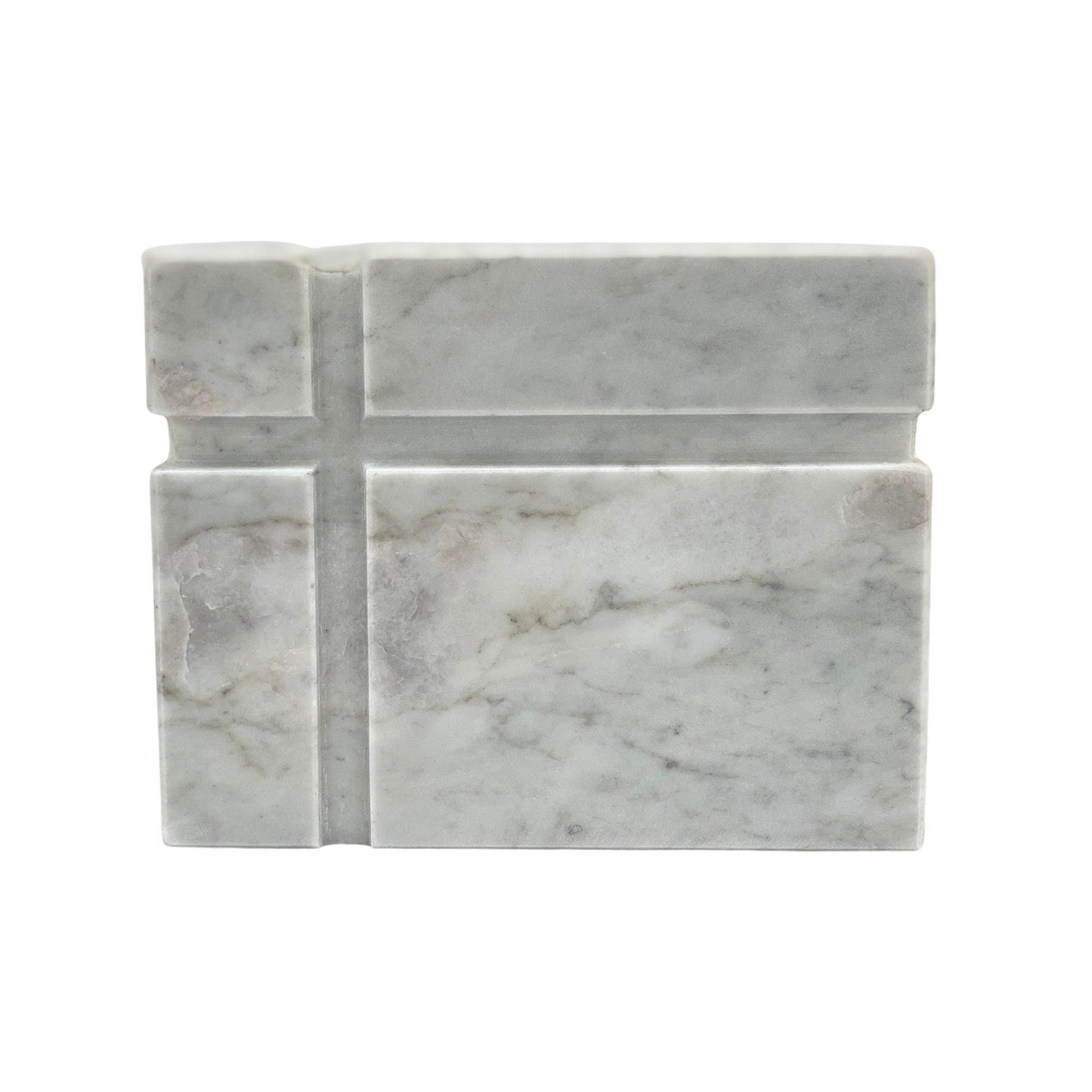 White Marble Urn - 160 cubic inches