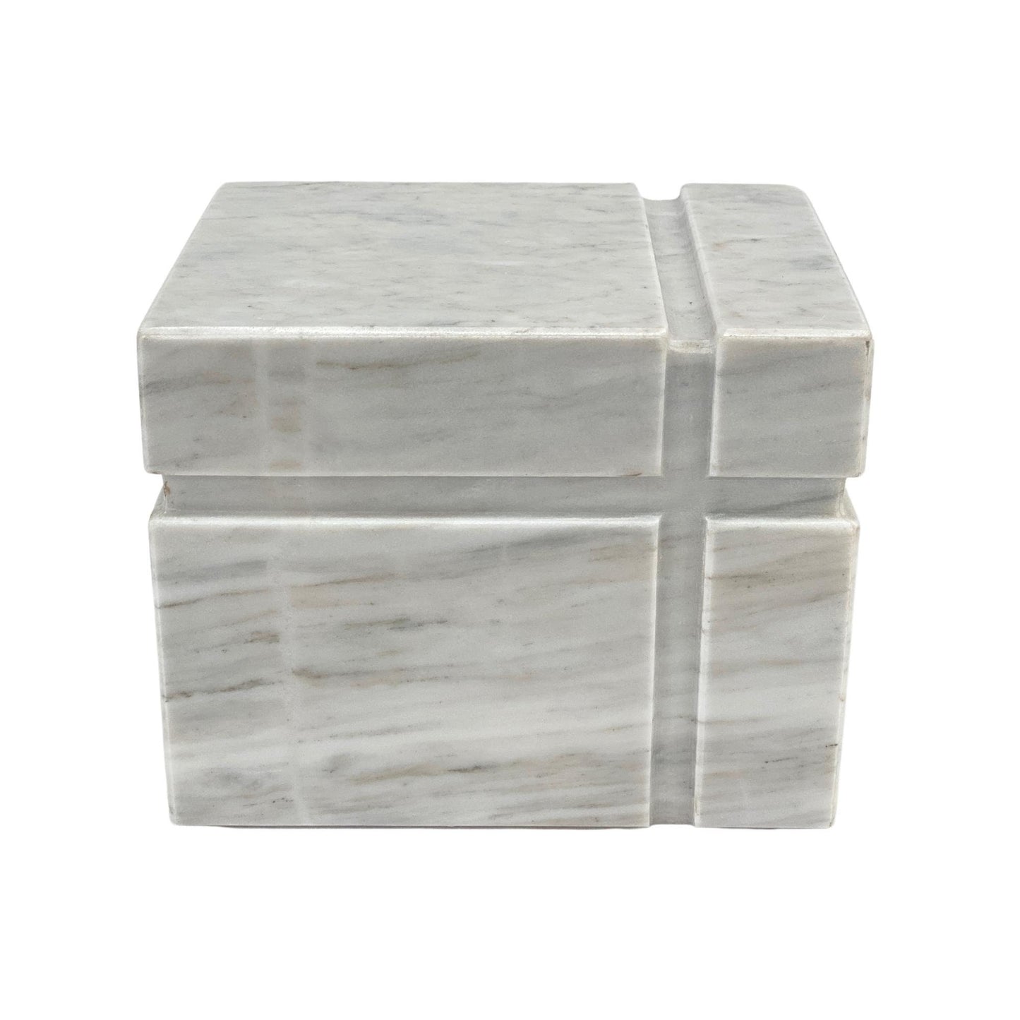 White Marble Urn - 160 cubic inches