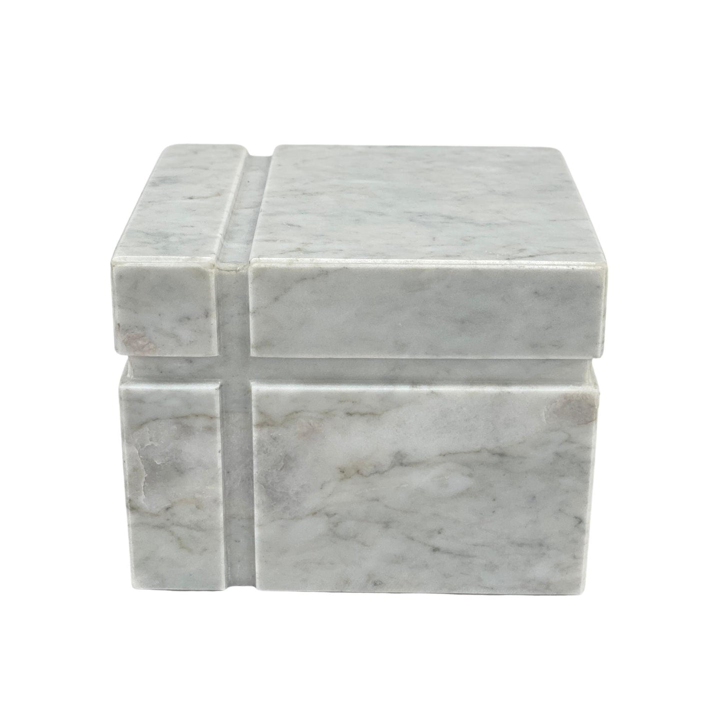 White Marble Urn - 160 cubic inches